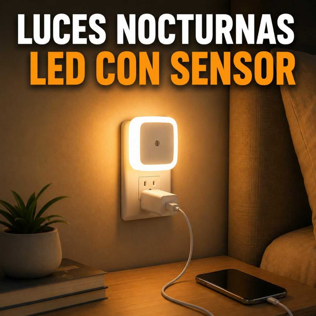 LUCES NOCTURNAS LED CON SENSOR