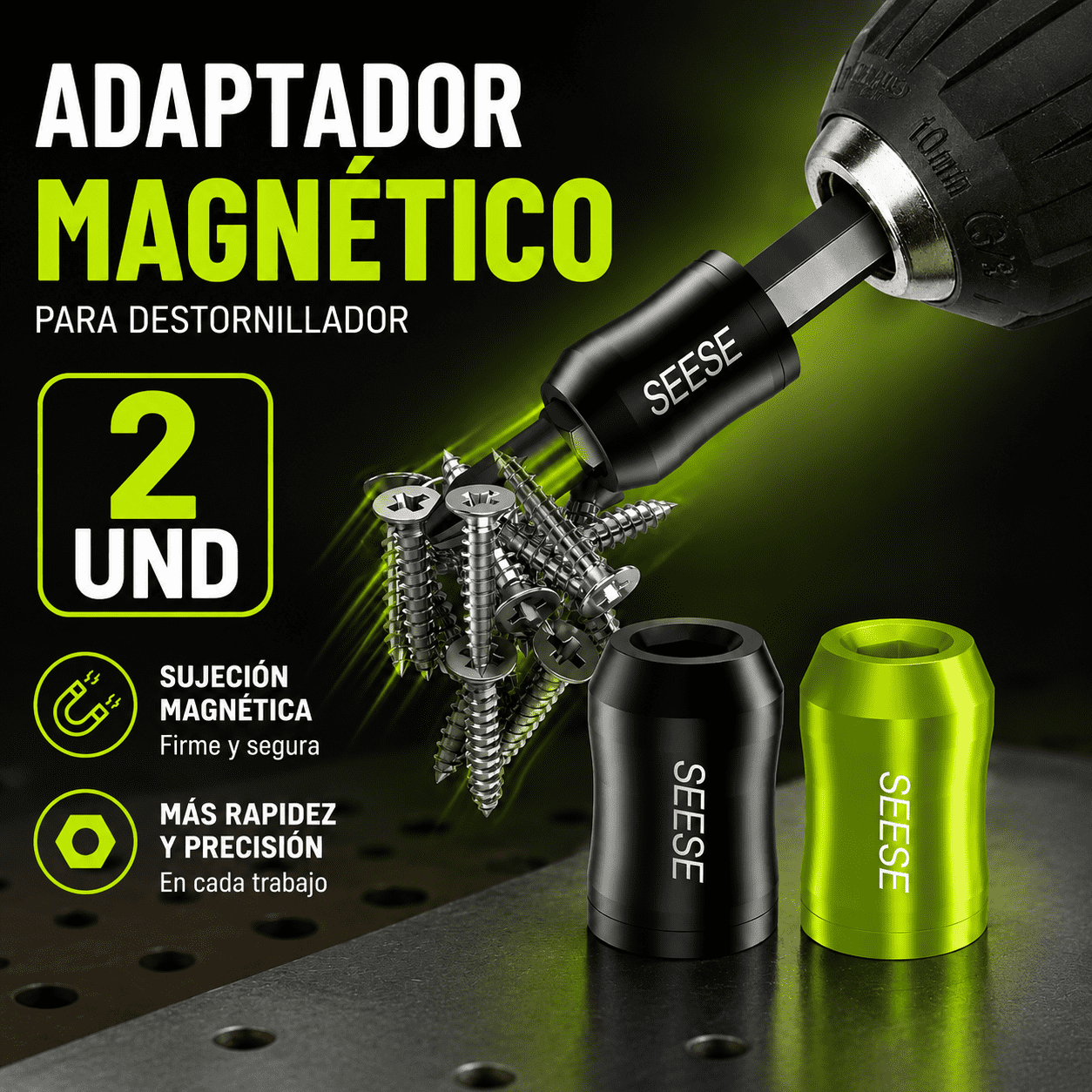 2 UND DE ADAPTADOR MAGNÉTICO